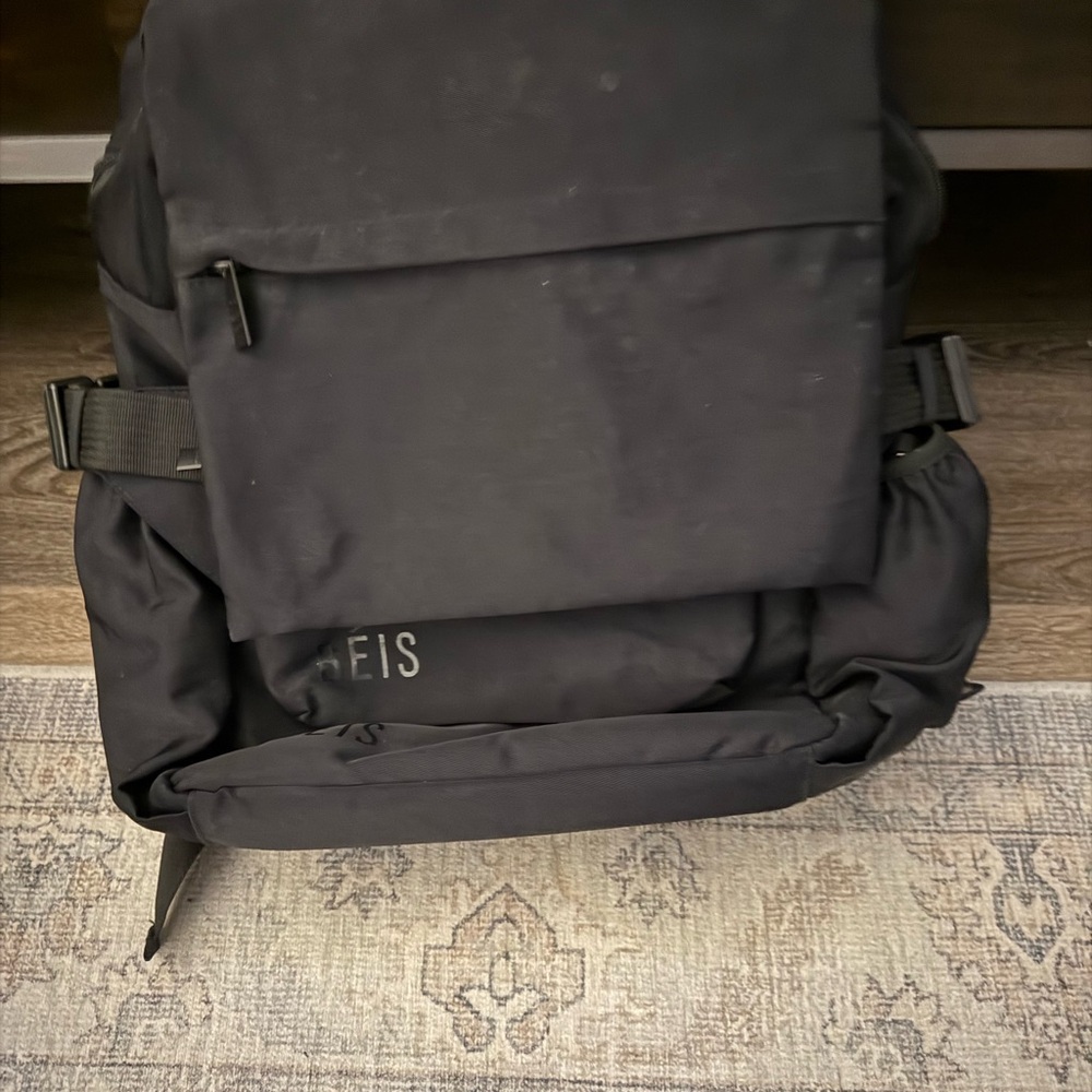 Black Diaper Bag Backpack